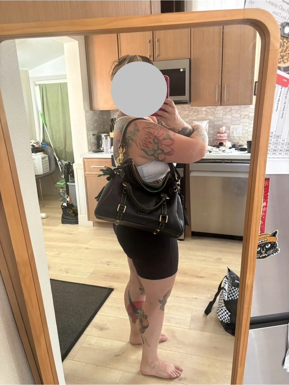 Navy Dooney & Bourke Florentine Satchel